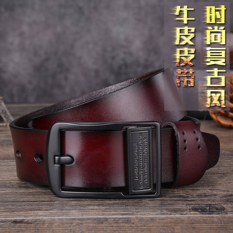 THE NEW POPULAR MENS BELT BELT AND MENS CASUAL RETRO TROUSER BELT IS A PIECE
