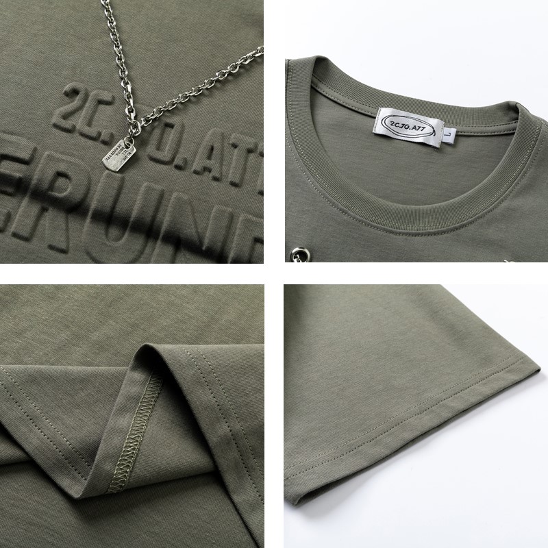 [LOOKING FOR HUMANS] 2024 SUMMER HIGH STREET RETRO CHAIN THREE-DIMENSIONAL LETTER LOOSE COUPLE