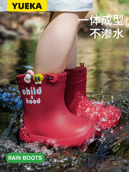 儿童雨鞋女孩2026新款宝宝雨靴女童2岁专用小孩上学防水防滑水鞋