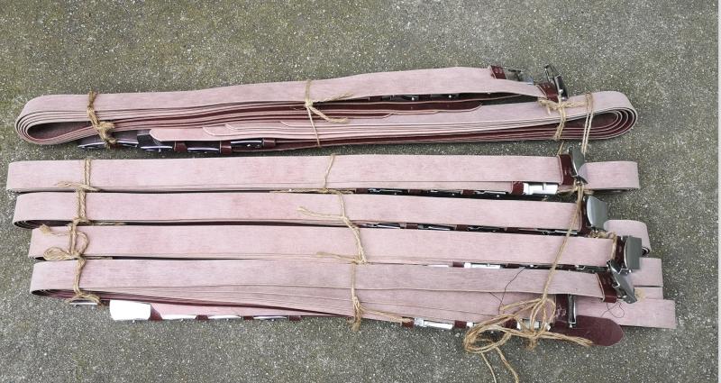 1970년대 1990년대 생산된 인조가죽 클립온 롤러벨트 [인조가죽 와이드벨트도 소수 있음]