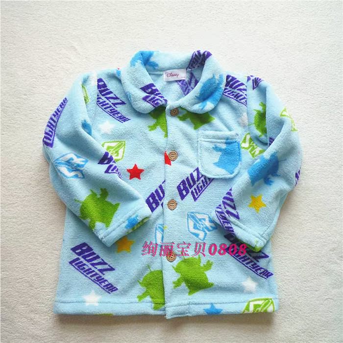 ORIGINAL NEW CHILDRENS CORAL FLEECE LOUNGEWEAR SET BOYS MONSTERS COLLEGE CARTOON PAJAMAS WARM CASUAL WEAR