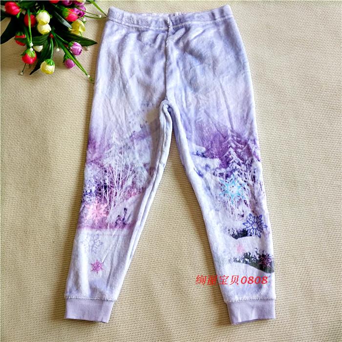 JAPANESE NEW CHILDRENS FLANNEL LOUNGEWEAR SET GIRLS FROZEN CARTOON PAJAMAS WARM CASUAL WEAR