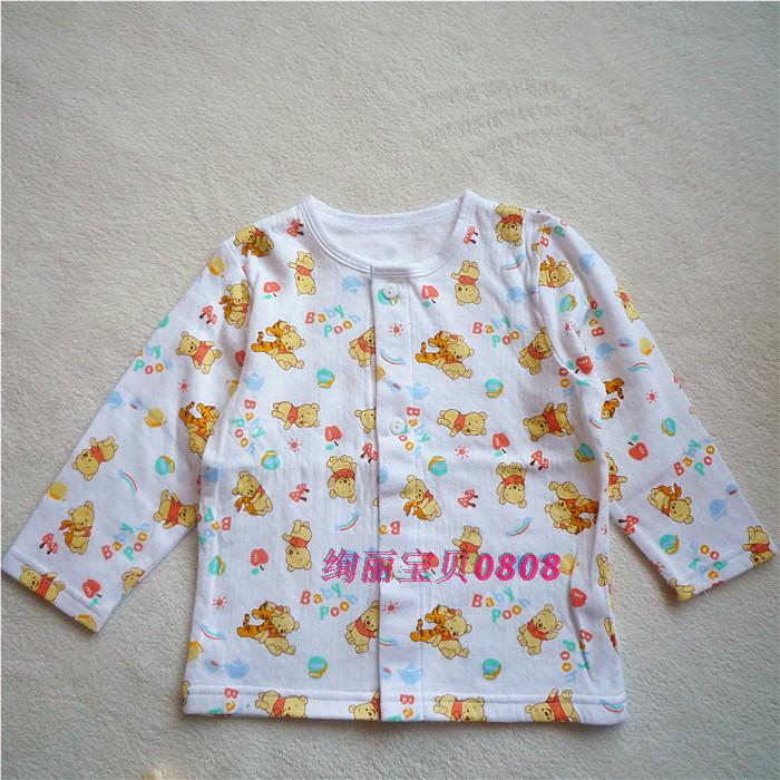 CHILDRENS COTTON OPEN UNDERWEAR SET BOYS LOUNGEWEAR PAJAMA PANTS AUTUMN COAT SET DUAL-PURPOSE CROTCH AND BELLY HOOP PANTS