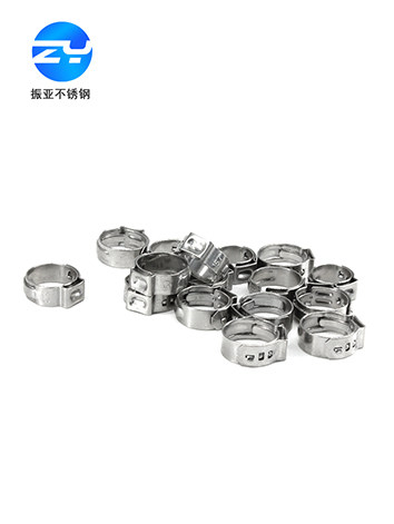 304 stainless steel single ear throat clamp single ear Wuji Oak style throat clamp water pipe clamp medium size 20 30