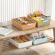 Plastic storage basket desktop rectangular storage frame kindergarten snack toy basket storage basket bathroom basket