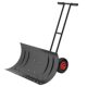Snow shoveling artifact pushing snow truck with wheels Large snow shovel tool snow removal helps snow sweeper wheel hand pushing grain shovel