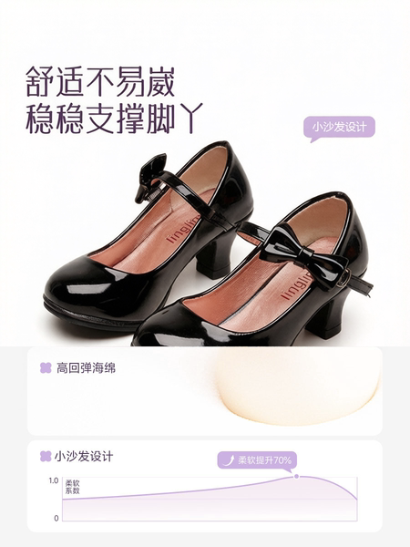 女童公主小皮鞋软底儿童2026新款女宝精致高端女宝配礼服漂亮秋季 — 4