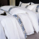 Bed and Bedroom Hotel Bedding Four-piece Set Hotel Bedding Pure White Cloth Quilt Cover Bedsheet Hotel Three-piece Set Special