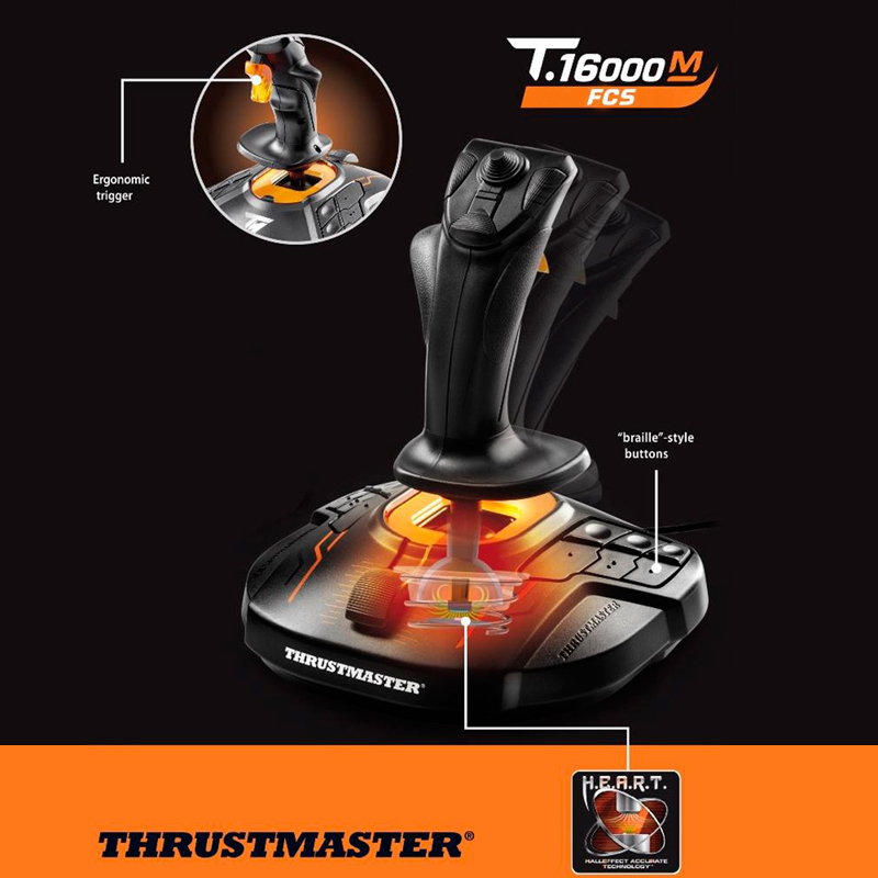 THRUSTMASTER T.16000M FCS 비행 조이스틱은 PC를 지원하며 현재 출시되었습니다