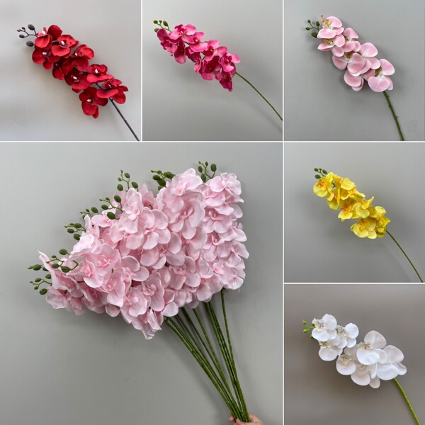 婚庆仿真花材蝴蝶兰吊顶布置花艺舞台软装婚礼假花客厅玄关摆件花
