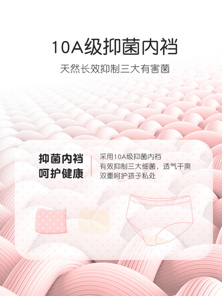 女童内裤儿童a类棉夏季薄款三角裤小女孩宝宝透气抗菌底裤不夹PP — 2