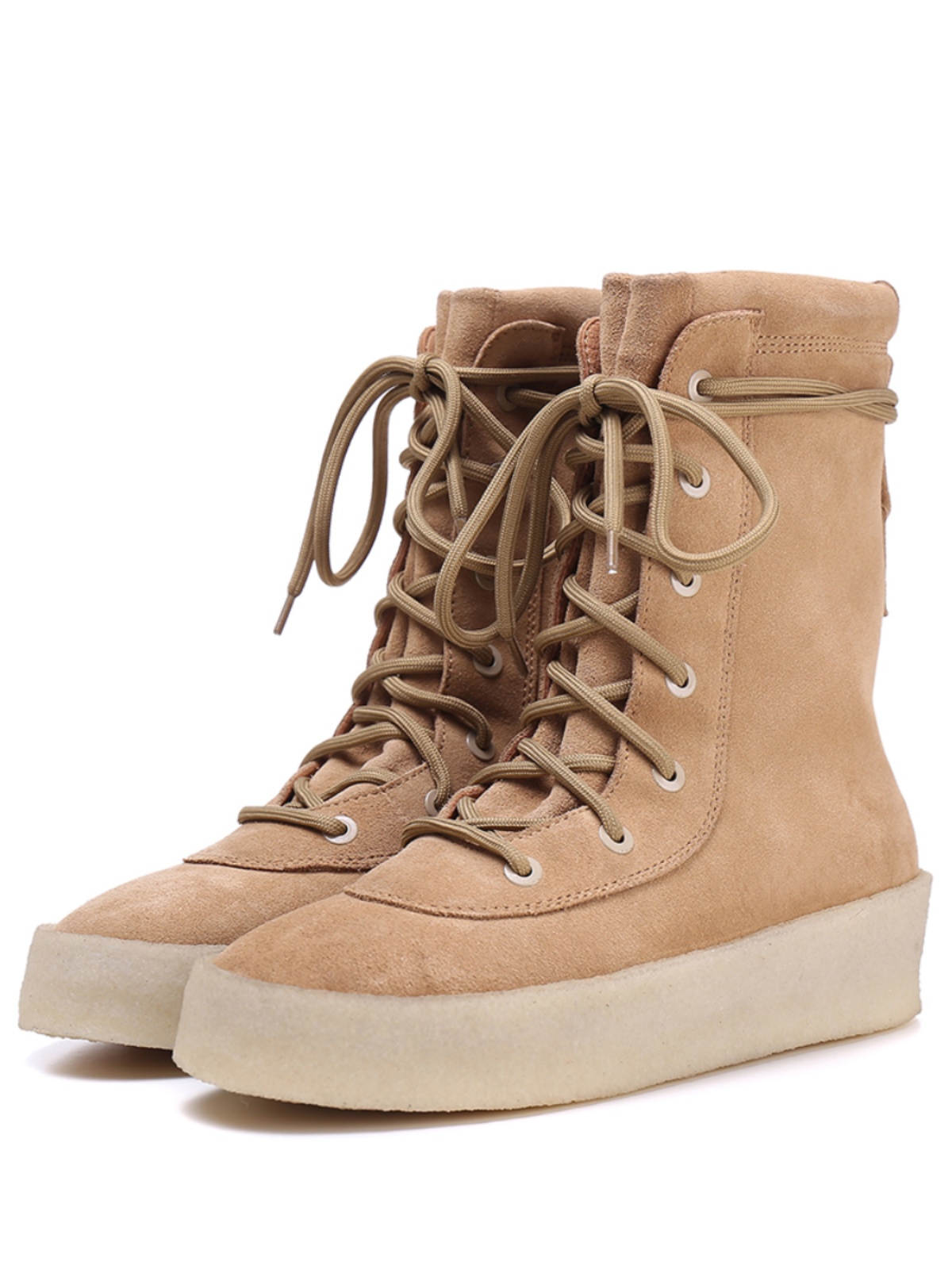 KANYE SEASON4 BOOTS MENS VIBE STYLE RHUBARB BOOTS INNER INCREASE HIGH-TOP SHOES NUBUCK LEATHER MARTIN BOOTS DESERT BOOTS