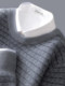 100% cardigan men's round neck thickened pullover sweater loose and versatile contrast cashmere knitted base shirt