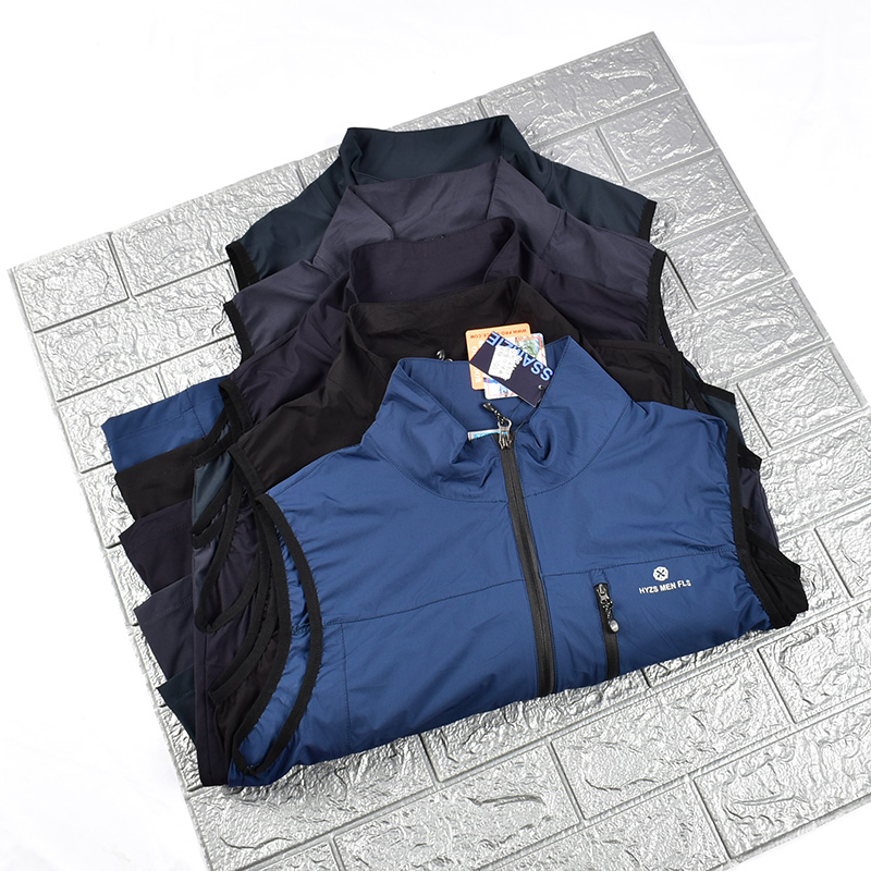 MENS VEST: NEW OUTDOOR QUICK-DRYING VEST IN SUMMER ELASTIC BREATHABLE COMFORTABLE MULTI-POCKET LIGHT AND THIN HORSE CLIP TRAVEL AND LEISURE