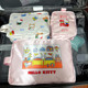 Japanese Kitty cartoon printed handmade makeup bag three-piece set for travel portable washing and storage bag