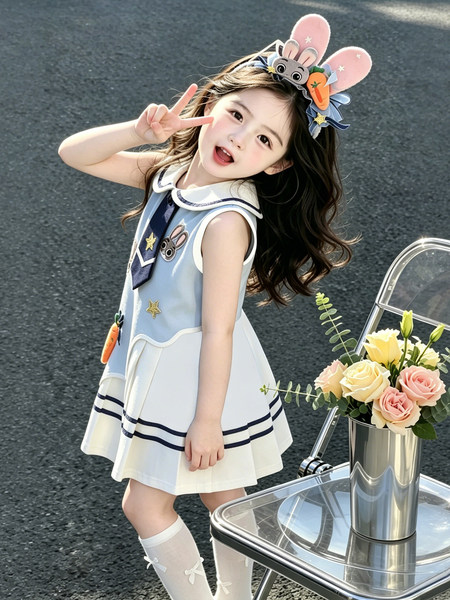 女童夏季连衣裙2026新款女宝宝巨好看百褶裙儿童夏装小女孩公主裙 — 4