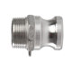 304/316L stainless steel quick joint handle type quick loading water pipe quick joint male wire F-type welding