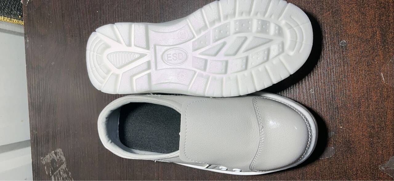 BREATHABLE ANTI-COLLISION ANTI-STATIC SAFETY SHOES STEEL TOE CAP DUST-FREE SAFETY SHOES WHITE LABOR PROTECTION LACES TRANSPARENT LEATHER SOFT GLASS