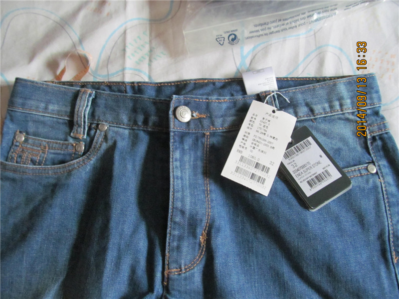 SHENGTENG SERGIO TACCHINI DJOKOVIC ENDORSES THE CLASSIC HIGH-END COTTON JEANS TAG 1080 YUAN