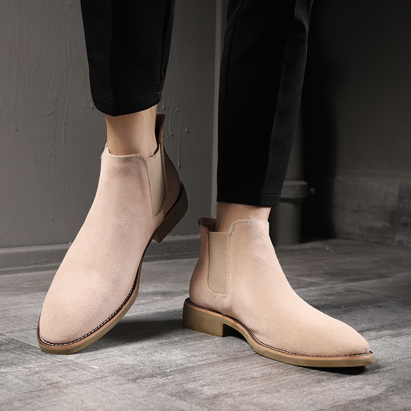 MARTIN CHELSEA BOOTS FOR MEN WINTER LEATHER SHOES 37-47