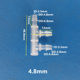Plastic tee joint hose connection pagoda head F-type tee f-shaped diverter plastic pp side tee tower head