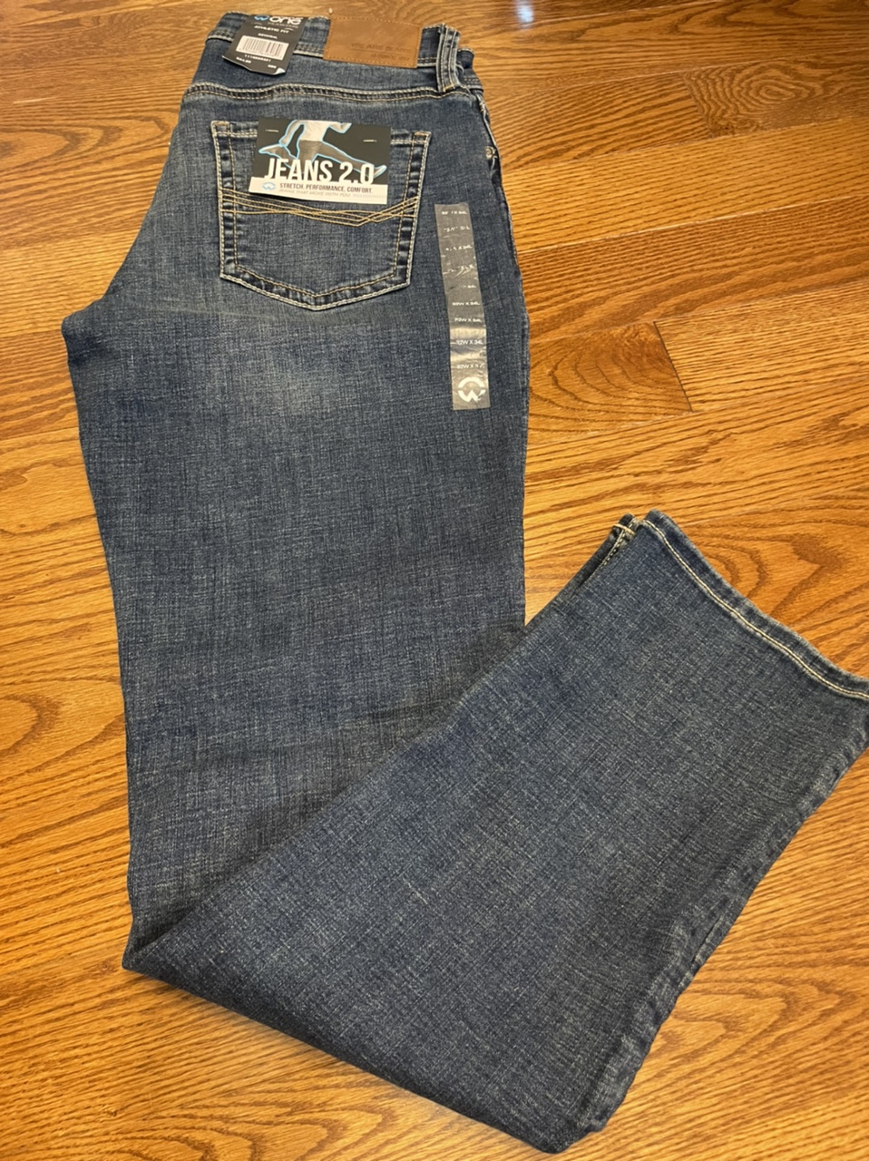 캐나다 WH1 현지 브랜드 스트레치 청바지 스몰 스트레이트 청바지 32*34 사이즈 재고 정리 플래시 세일