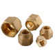 Air conditioner brass sodium copper tube connection nut brass forged nano-in thickened nano-copper nut joint