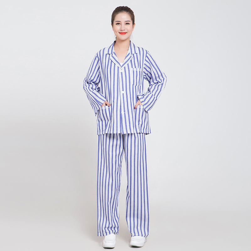 HOSPITAL GOWNS COTTON PAJAMAS HOSPITAL GOWNS HOSPITAL PATIENT GOWNS SHORT-SLEEVED PATIENT GOWNS NURSING GOWNS MENS AND WOMENS LONG-SLEEVED GOWNS