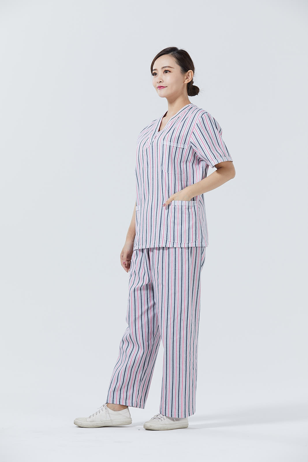 HOSPITAL PATIENT UNIFORMS: NEW COTTON PATIENT UNIFORMS ROUND NECK ORTHOPEDIC BEAUTY CARE UNIFORMS FEMALE INPATIENT UNIFORMS MALE PATIENT UNIFORMS