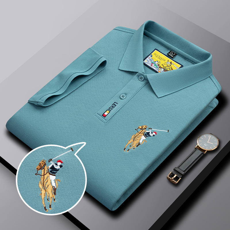 PAUL SUMMER 2024 POLO SHIRT MENS SUMMER CLASSIC EMBROIDERY CASUAL FASHION URBAN LAPEL SHORT SLEEVE SHIRT