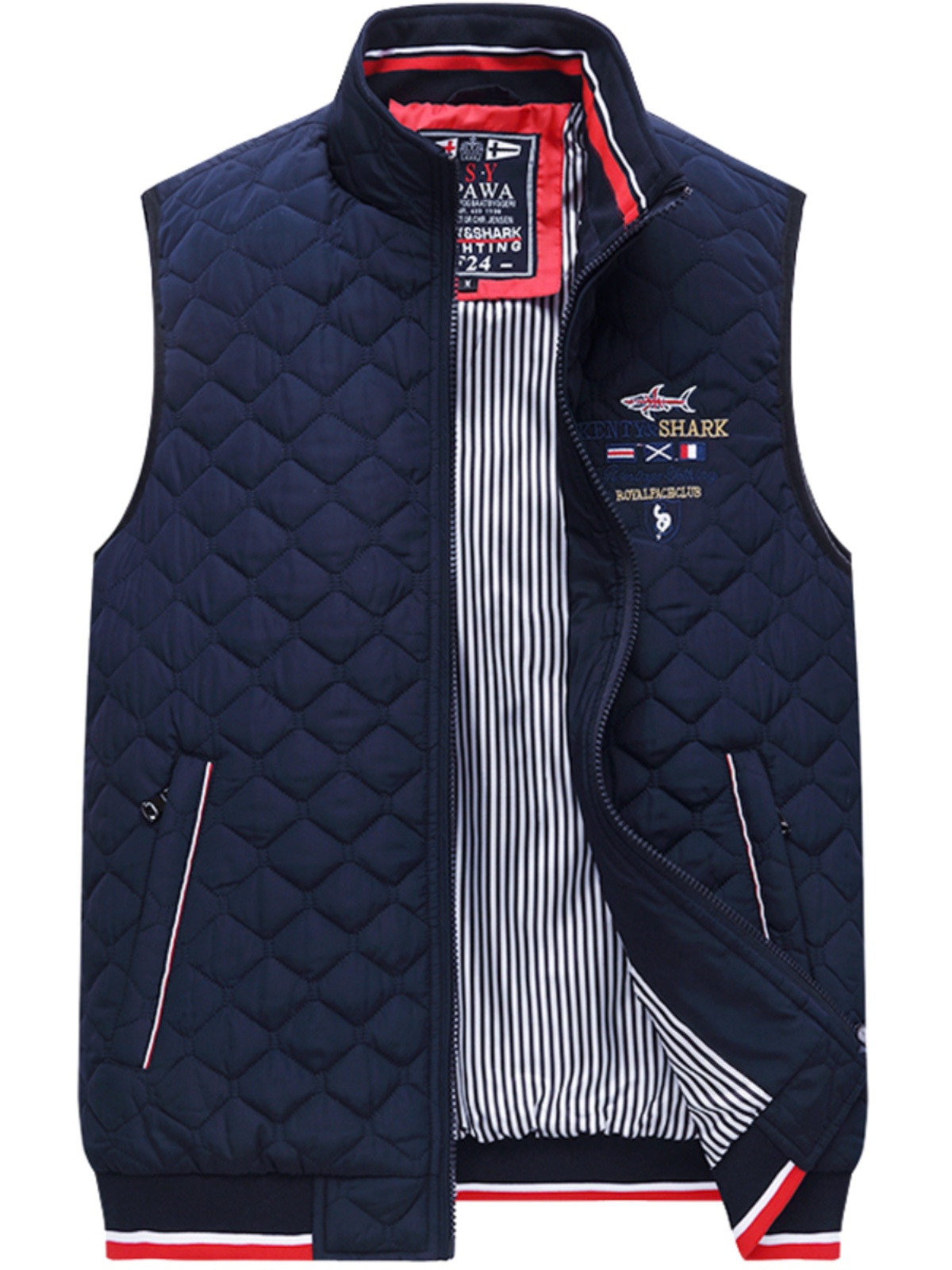 PAUL SPRING & AUTUMN GOLF VEST VEST MENS ATHLEISURE SLEEVELESS JACKET THIN COTTON PLUS SIZE HORSE CLIP SHOULDERS