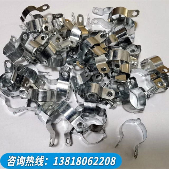 Grounding card galvanized wire pipe clip pipe clamp pipe clamp water pipe card KBG pipe iron pipe card jumper special pipe card 16-75
