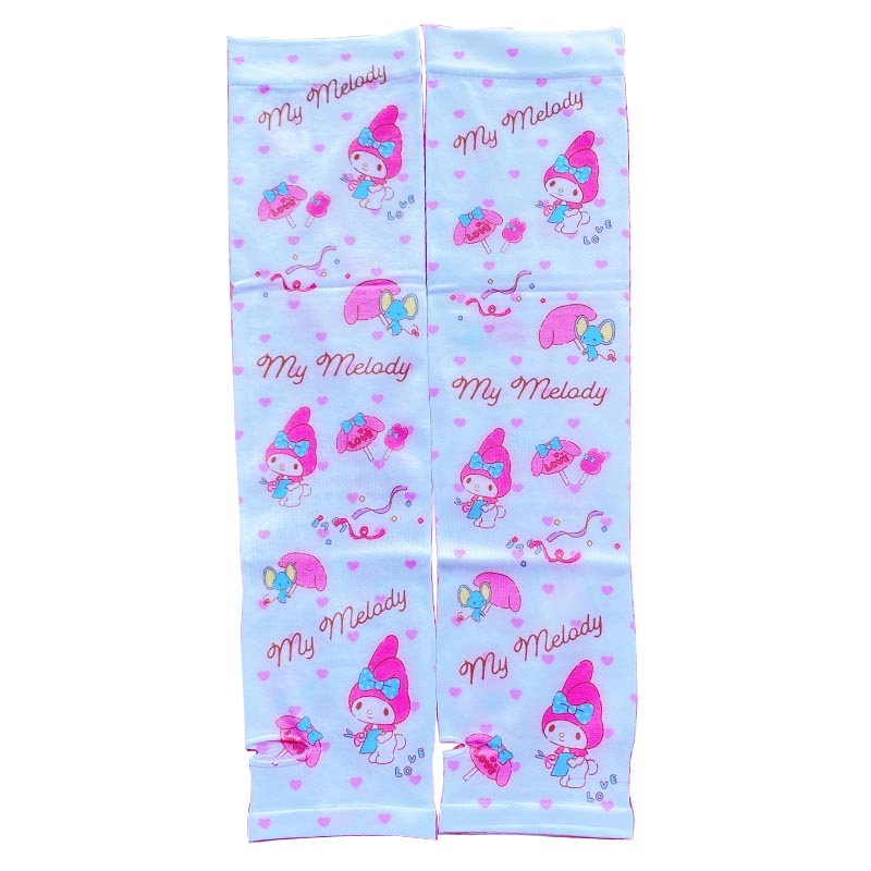 SUNSCREEN SLEEVE COVER CARTOON ELASTIC ICE SILK COLD COOL CUTE SUMMER ANTI-ULTRAVIOLET SLEEVE ICE GLOVE SLEEVE LADY
