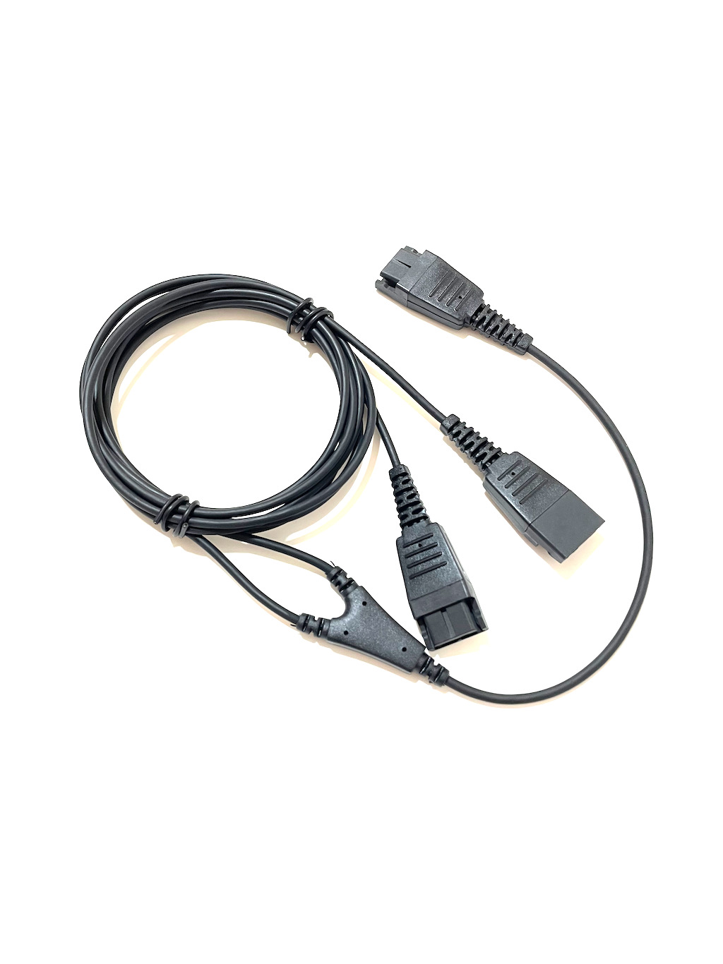 JABRA GN YCORD 콜 센터 헤드셋 교육 라인 QD 음소거 버튼 포함 1포인트 2라인 청취 전화 헤드셋 고객 서비스 라인 제어 교육 상자
