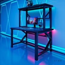 电竞鸭嘴桌面网吧桌加厚酒店家用台式游戏电脑桌网咖桌椅竞技桌子