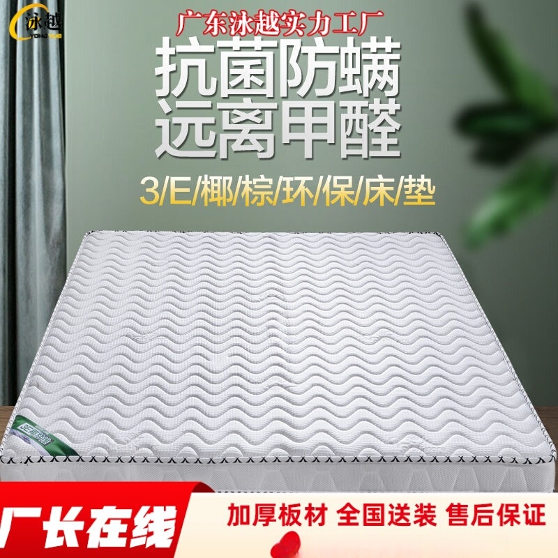 Guangdong 3E Coconut Palm Mattress Hotel B&B Student Dormitory Combination Kidsren's Mattress Coconut Palm Mattress Foldableing Spine Protector Can Be Customized