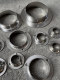 304 stainless steel stamped joint flange seat 19/22/51 round tube wardrobe hanger clothes rod shower curtain fixing bracket 201