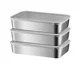 316 stainless steel dumpling freezer box with lid food grade refrigerator freshness box dumplings dish food storage box