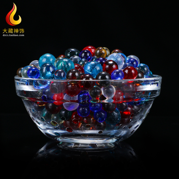民族用品佛像佛塔宝瓶修供曼扎盘八供七宝石 彩琉璃 曼扎 2元1两