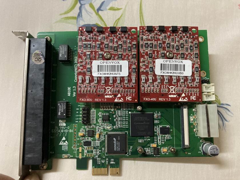 OPENVOX 전화 아날로그 음성 카드 A810E A810P 별표 카드 8자 음성 카드 FXS 모듈