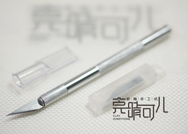 软陶粘土制作工具30°长刀片笔刀雕刻雕塑模型制作 刻章基本工具