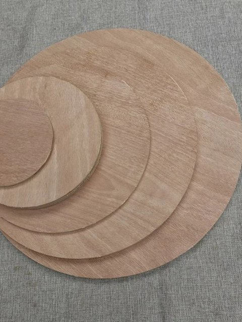 DIY handmade material round wood chip tire stool synthetic board circular model material wooden board photography props painting