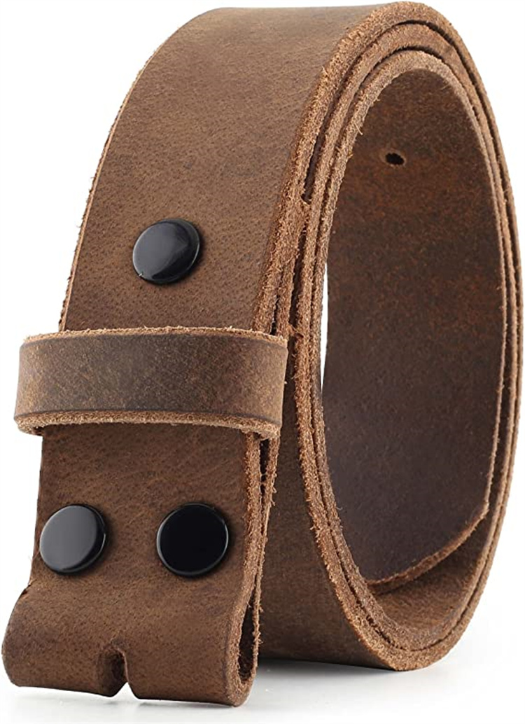 MADE IN THE USA GENUINE MENS 100% GENUINE LEATHER COW LEATHER BELT PANTS BELT BODY WITHOUT LEADER FREE MATCHING