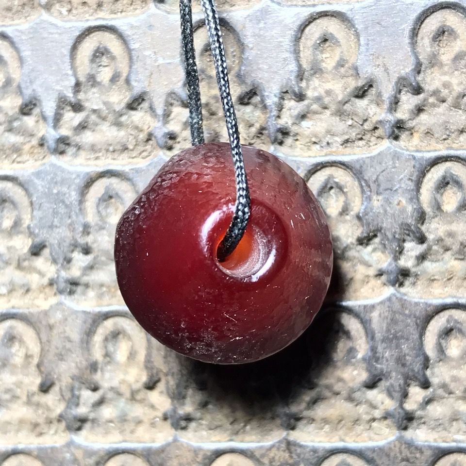 SPECIAL PRICE BONDING ANCIENT FOLK CUSTOMS OLD-FASHIONED PULP ORANGE PEEL PATTERN OLD AGATE FLYING SAUCER BEADS ACCESSORIES BEADS WAIST BEADS