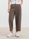 The same style for counter Yifini/Yifei loose slimming sickle cropped pants tapered foot pants for women D04K1033
