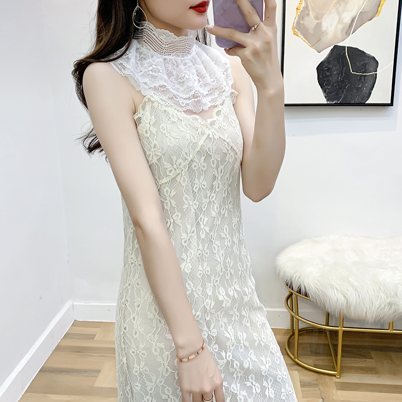 THE NEW VERSATILE STAND-UP COLLAR LACE LACE A FAKE COLLAR UNDERNEATH