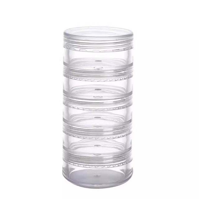 Portable jewelry storage box earring earrings necklace anti-oxidation storage box jewelry sorting artifact transparent medicine box