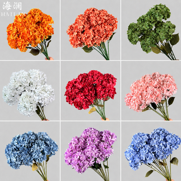 婚庆仿真花绣球花假花绢花婚礼布置装饰造景干花装饰花地排散花艺