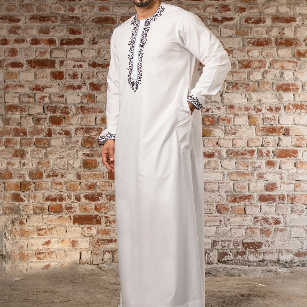 NEW TRADE ETHNIC STYLE MUSLIM ARABIC ROBES 2024 NEW MENS ARABIC ROBE