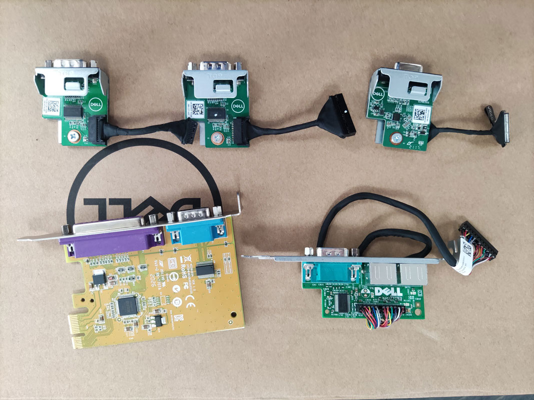 DELL DELL HOST ORIGINAL PS2-9-PIN SERIAL PORT VGA MODULE SERIAL PORT PARALLEL PORT CARD COM PORT EXPANSION CARD